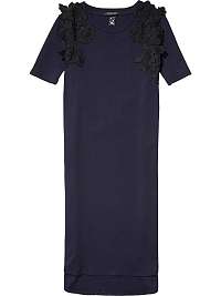 Scotch&Soda tmavo modré dlhé šaty Lace