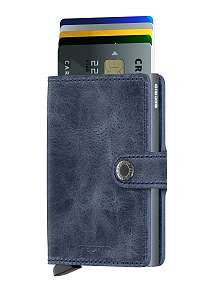 Secrid špeciálna kožená peňaženka Mini Wallet Vintage Blue