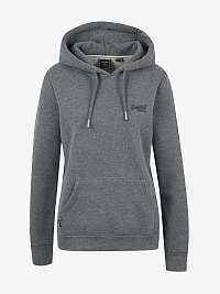 Šedá dámska mikina s kapucou Superdry