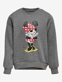 Šedá dievčenská melírovaná mikina ONLY Mickey