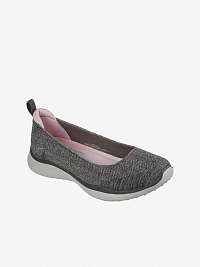 Šedé dámske baleríny Skechers