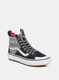Šedé dámske kožené tenisky VANS