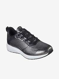 Šedé dámske metalické tenisky Skechers