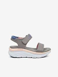 Šedé dámske sandále Skechers