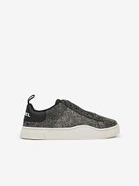 Šedé dámske slip on tenisky Diesel