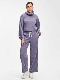 Šedé dámske tepláky z microfleece GAP