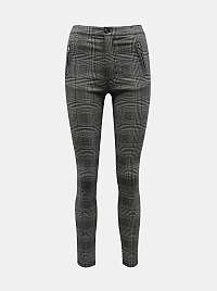 Šedé kockované skinny fit nohavice TALLY WEiJL