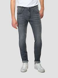Šedé pánske slim fit rifle Replay