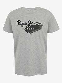 Šedé pánske tričko Pepe Jeans Terry