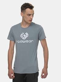Šedé pánske tričko s potlačou Ragwear Charles