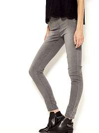 Šedé skinny fit džínsy Camaieu