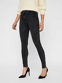 Šedé super slim fit rifle VERO MODA Lux