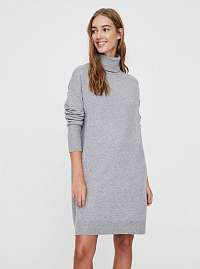 Šedé svetrové šaty VERO MODA Brilliant