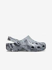 Šedé vzorované papuče Crocs