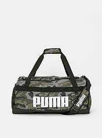 Šedo-zelená maskáčová cestovná taška Puma