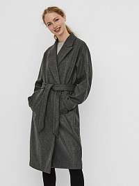 Šedý kabát VERO MODA Fortune