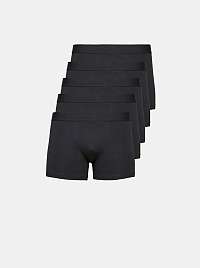 Selected Homme čierne 5 pack boxeriek Aiden