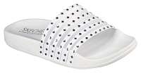 Skechers púdrové šľapky Pop Ups White Mesh