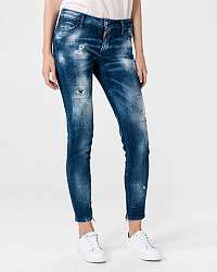 Skinny fit pre ženy DSQUARED2 - modrá