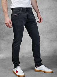 Slim fit pre mužov Diesel - tmavosivá