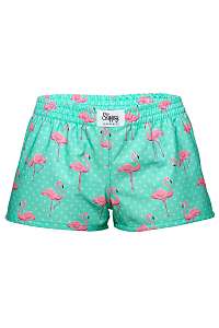 Slippsy tyrkysové dámske trenírky Flamingo