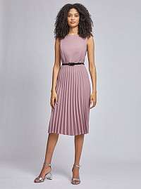 Staroružové plisované šaty Dorothy Perkins