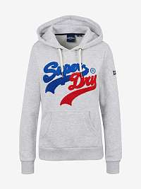 Superdry sivá mikina s kapucňou Vl Source Hood 