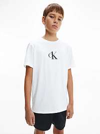 Súprava dvoch chlapčenských tričiek Calvin Klein v bielej a čiernej farbe