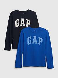 Súprava dvoch chlapčenských tričiek GAP v modrej farbe