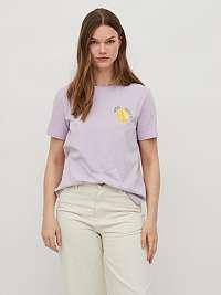 Svetlo fialové tričko VILA Printy
