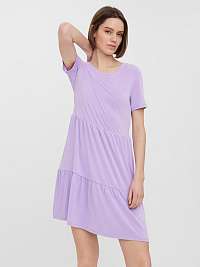Svetlo fialové základné šaty VERO MODA Filli