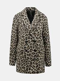 Svetlo hnedý kabát s leopardím vzorom Dorothy Perkins
