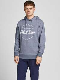 Svetlomodrá vzorovaná mikina Jack & Jones Dusty