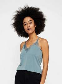 Svetlomodrý top s čipkou VERO MODA Milla