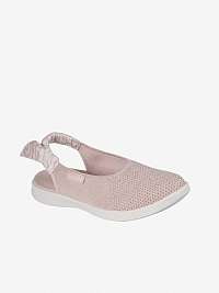 Svetloružové dámske baleríny Skechers
