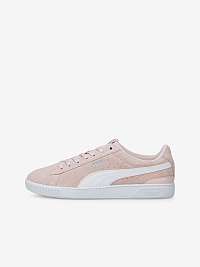 Svetloružové dámske semišové tenisky Puma Vikky