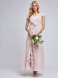 Svetloružové maxi šaty Dorothy Perkins