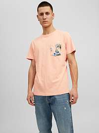 Svetloružové pánske tričko Jack & Jones Venice