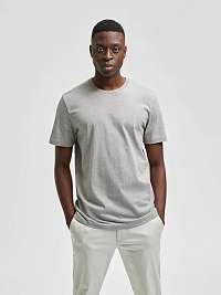 Svetlošedé basic tričko Selected Homme Norman