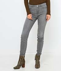 Svetlošedé skinny fit džínsy CAMAIEU