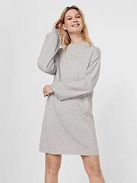 Svetlosivé svetrové šaty VERO MODA Nancy