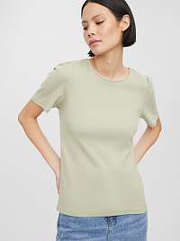 Svetlozelené basic tričko VERO MODA Natasha
