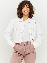 Tally Weijl biele krátka džínsová bunda