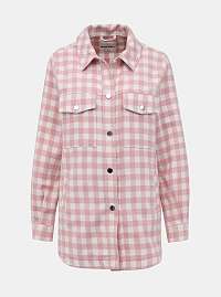 Tally Weijl ružová kockovaná košeľa