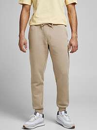 Tepláky pre mužov Jack & Jones - béžová
