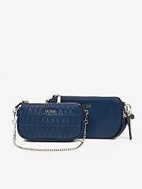 Tmavě modrá crossbody kabelka Guess Arie double