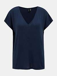 Tmavo modrá blúzka VERO MODA Violet