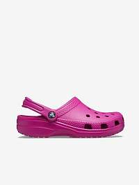 Tmavo ružové dámske šľapky Crocs Classic