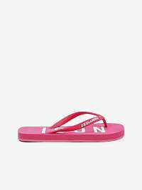 Tmavo ružové dámske žabky DSQUARED2 Flip Flops