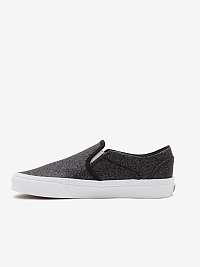 Tmavo šedé dámske žíhané slip on tenisky VANS